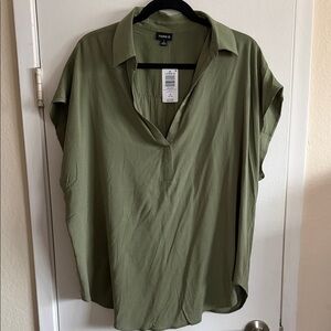 Torrid Sage Green Blouse for Women